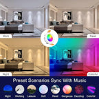 inShareplus 2 Inch Smart Recessed LED Lights, WiFi Downlight 5W 120V, Dimmable RGBCW 2700-6500K Color Changing Ceiling Lighting, Compatible with Alexa/Google, Can Lights with LED Driver 1Pack