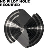 1/4 to 2 Inch Step Drill Bit Spiral Grooved Double Fluted, Large M2 High Speed Steel Drill bits for Hole Drilling in Stainless Steel, Copper, Aluminum, Wood, Plastic