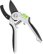 WORKPRO Garden Anvil Pruning Shears, 8" Pruning Scissors Heavy Duty with Ergonomically Design Handle, Labor-Saving Garden Clippers Hand Tools for Thick Dry branches and Dead Plants