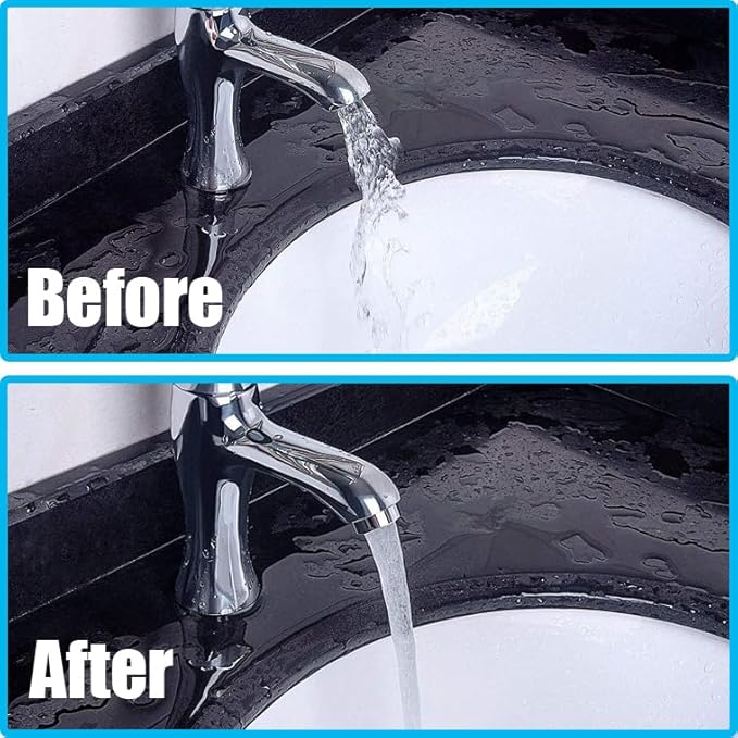 Faucet Aerator 2.2GPM Restrictor Plug-in Faucet Aerator Bathroom or Kitchen Replacement (20 pieces in white)