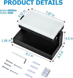 Motion Sensor Outdoor Wall Pack Lights,40W Acrylic LED Porch Lights 360 °Rotation,Waterproof 5000K/4000K/6000K Exterior Flood Wall Sconce Light for Garage