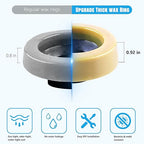 Toilet Wax Ring 2 Pack, Wax Ring for Toilet Base with Polyethylene Flange for 3 Inch or 4 Inch Floor-Mounted Toilet Drain Pipe