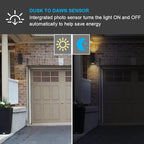 Dusk to Dawn Outdoor Wall Light,Patio Wall Light Fixture, Oil Bronze Porch Lights Outdoor Wall, Anti Rust Waterproof Outside Wall Sconces for Garage, Balcony, Entrance - ETL