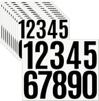 10 Sheets Vinyl House Numbers - 3 inch Waterproof Mailbox Numbers, Self-Adhesive Stickers for Mailbox, Cars, Boats, Windows, Door and Apartments(Black,3 inch)
