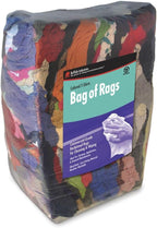 Buffalo Industries (10085PB) Recycled Multicolored T-Shirt Cloth Rags, 50 lb. bag, All-Purpose Rag for Cleaning, Paint Spills and Cleanup, Staining, Polishing, Dusting, Made from Recycled Materials