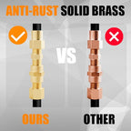 102PCS Brass Pipe Fittings Assortment Kit NPT Adapter, Hex Nipple, Reducer Bushing, Coupling, Reducer Busing, Close Nipple, Hex Head Plug, BulkHead Nut & Countersunk Plug NPT Fittings Kits