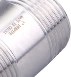 1" X 1" SUS304 Nipple Pipe Fitting - Stainless Steel Male NPT Threaded Long Coupling Fitting (pack of 2)