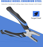 6-Inch Linesman Pliers with heavy Duty Nickel Chromium Steel Construction