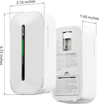 Jemay Plug in Carbon Monoxide Detector,10 Year Battery CO Alarm Detectors with Test-Button & Breathing Light, Portable AC Power CO Monitor Detectors for Home/Hotel, Just Plug & Play, 1 Pack