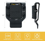 MELOTOUGH Magnetic Tool Holder Strong Magnetic Belt Clip for Screws,Nails,Wrench,Hammer,Pliers,Screwdriver,Trowel,Sockets - Fits Up to 2.7" Belt (Black)