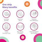 DISO - Vitamin C - Oral Dissolvable Supplement Strips, Elderberry Flavor, Boosts Immunity, Vegan, 0 Sugar, Maximum Absorption, Gluten Free, Individually Wrapped, 30 Ct