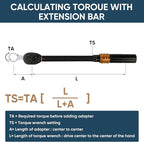 9-Piece Torque Adapter Set - 12-Point Box End Torque Adapter Extension Set - 3/8-Inch Drive for Hard to Reach Places - Includes 3/8", 7/16", 1/2", 9/16", 5/8", 11/16", 3/4", 13/16", 7/8"