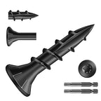 #8 x 3/4" Deck Screws (2208Pcs) 8lb. Exterior Wood Screws. Carbon Steel, Black, Flat Head, Rust Resistant epoxy Coated, with T25 Star Bit