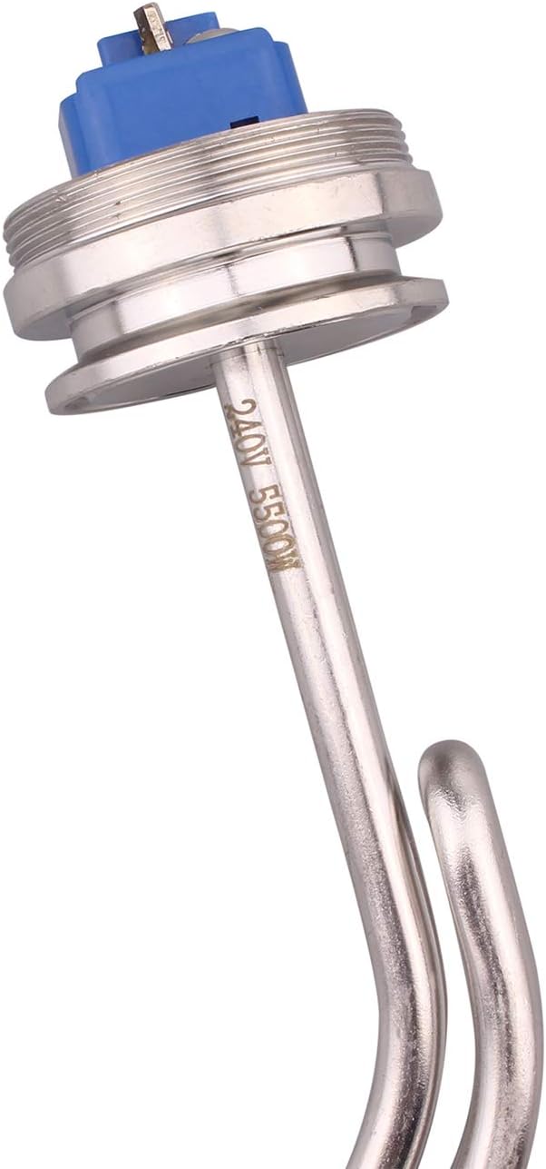 DERNORD 1.5" Inch (OD50.5mm) Tri-clamp Ripple Heating Element Electric Immersion Water Heater 5500W 240V