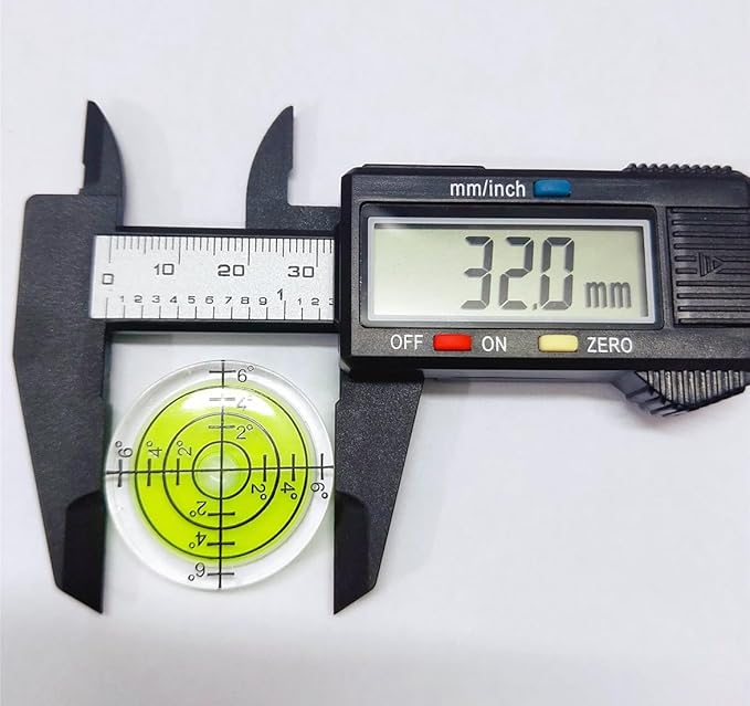 6Pcs Circular Bubble Spirit Levels 32x7mm Degree Mark Round Level Bubble Leveling Tool Measuring Layout Tools