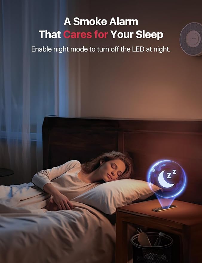 X-Sense Smart Smoke Detector with Voice Alerts and 17 Locations, Wi-Fi Smoke Alarm with SBS50 Base Station, Test from APP, Wireless Interconnected Fire Alarm, Model XS0B-MR31