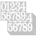 100 PCS Mailbox Numbers for Outside, Vinyl Numbers Stickers Mailbox Number Decals, Self-Adhesive Waterproof Numbers for Mailbox Window Door Trucks Address Number (White, 3 inch)