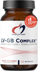 Designs for Health LV-GB Complex - Liver Detox Supplements for Gallbladder Support with Milk Thistle, Artichoke, Vitamins + Ox Bile - Supports Bile Flow + Toxin Elimination (90 Capsules)