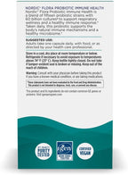 Nordic Naturals Nordic Flora Probiotic Immune Health, 30 Capsules, 15 Probiotic Strains for Immune and Digestive Health Support, Vegan, 30 Servings