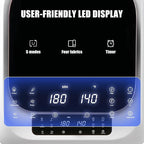 Auertech Portable Washer and Dryer Combo Set, 12 lbs Portable Clothes Dryers, 6 Drying Modes, 25 lbs Fully Automatic Washing Machine, 10 Wash Cycles, Compact Washer and Dryer for Apartment, RV, Dorm