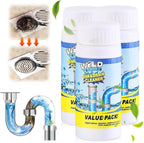 2025 New Sink Drain Cleaner, Sink and Drains Cleaner, Multi-functional Sink and Drains Cleaner Powder Cleaning, Drain Cleaner Foam Cleaner, Powerful Pipe Dredging Agent for Home Kitchen Toilet (3Pcs)