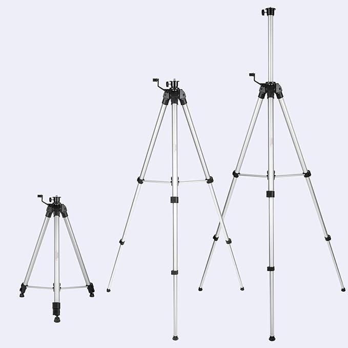 Firecore 71-inch Professional Aluminum Alloy Laser Tripod with Adjustable Legs, 1/4"-20 Male Thread and Extra 5/8"-11 Tripod Adapter for Line Laser Level