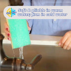 Scrub Daddy Extra Large Sponge Daddy - Bulk Kitchen Sponges for Cleaning Different Rooms & Surfaces - Dual-Sided Dish Scrubber with FlexTexture Foam (18 Count)