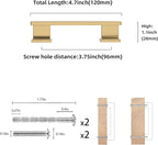 COTYKILEY 10 Pack 3.75 Inch(96mm) Champagne Bronze Cabinet Handles Gold Kitchen Cabinet Pulls Cabinet Door Handles Kitchen Cabinet Hardware