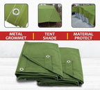 Mytee Products 12' x 16' Green Canvas Tarp 12oz Heavy Duty Water Resistant