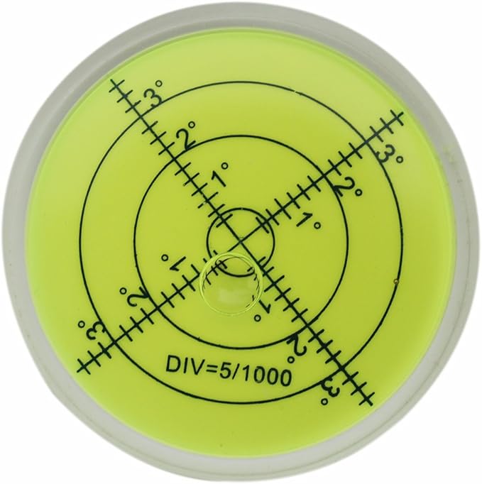 Convenient and lighterCircular Bubble Level Spirit l Measuring Instruments Tool Universal Protractor Tool （60X12mm）