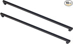 Oil Rubbed Bronze Cabinet Pulls 17-5/8 Inch Hole Centers(448mm), Long Cabinet Handles Square Drawer Pulls 10 Pack, Stainless Steel Wardrobe Handles