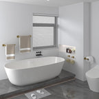 Toilet Paper Holder Collision Avoidance Towel Racks for Bathroom Thickened Material 304 Stainless Steel Towel Rack 10-Piece Towel Bar Brushed Gold Bathroom Hardware Set Will Not Rust