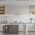 Asidrama 10 Pack 4 Inch(102mm) Brushed Gold Kitchen Cabinet Handles, Cabinet Pulls Kitchen Cabinet Hardware for Cupboard Drawer Pulls