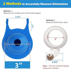 3 Inch Toilet Flapper Replacement, Large Premium Toilet Tank Flapper Fit for Gerber, Silicone Stopper Flapper Repair Parts 3 Inch Toilet Flush Valve, Easy to Install