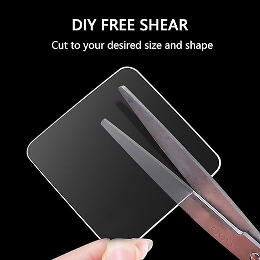 LMJIA Heavy Duty Double Sided Tape, Clear Reusable Mounting Tape Picture Hanging Adhesive Tape Removable Wall Tape Adhesive Poster Tape (100PC, Rectangular-inch*0.7inch)