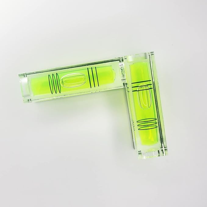 Magnetic Mini Small Bubble Level Tool Scope Square Pocket Long Stick On High Precision Horizontal (2pcs 2inch 52mmx20mmx15mm)