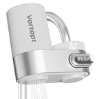 Faucet Water Filter for Sink, Mechanical Switch Button - 350 Gallon Water Purifier for Sink, NSF Certified, Reduces Chlorine and Bad Taste with One Replacement, T5 (White)