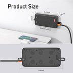 Outdoor Power Strip Weatherproof, KPQ IPX6 Waterproof Surge Protector with 6 Wide Outlets, 2 USB A and 2 USB C, 10FT Heavy Duty Extension Cord for Home, Office, Dorm, Patio, FCC UL Listed