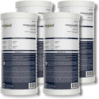 Whirlpool Whole House Large Capacity Sediment Filter WHKF-GD25BB, Full Case of 4 Filters, NSF Certified 25-Micron Filtration, Replacement Cartridge Fits Most Home 10" x 4.5" Standard Filter Housings