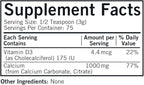 Kirkman - Calcium with Vitamin D3 Powder - 8 oz - Essential Minerals - Helps Maintain Strong Bones - Unflavored