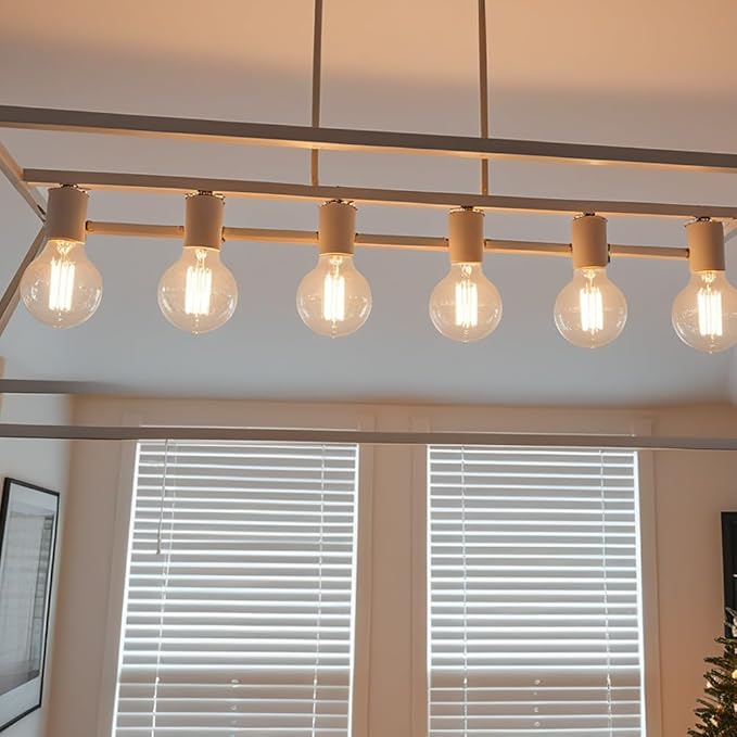 Jslinter Incandescent Light Bulbs 60 Watt Dimmable Bulbs 4 Pack, 2200K G80 Soft Light Bulbs Warm Light, 110v E26 Eecorative Light Bulb, Vintage 230LM Edison Bulb for Bedrooms, Living Rooms