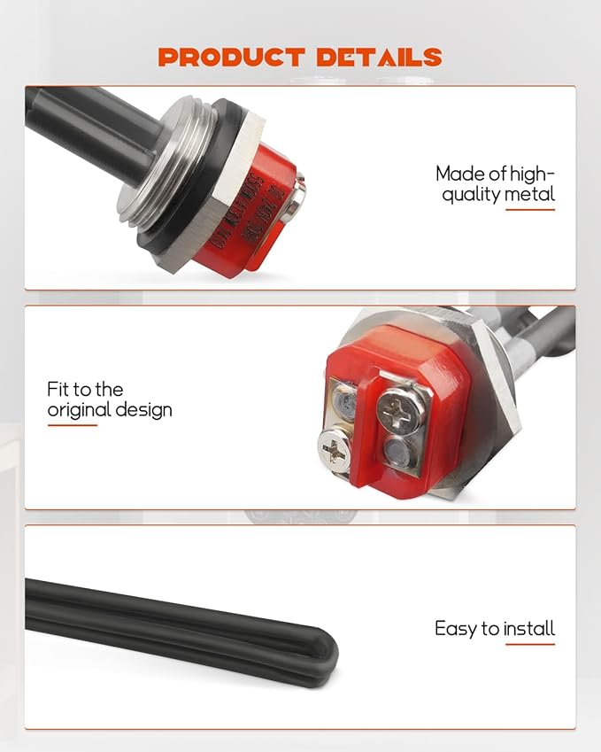 Water Heater Element Replacement SP10869PH 5500W Fit for Rheem Richmond General A.O.Smith Ruudheaters, Replace SP10552PH, SP10872PL, UV12905, 5500W, 2PCS