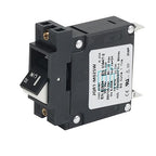 GLOSO Single Pole Miniature Circuit Breaker Manual Reset Switch Yachts Campers Caravans Control Panel M4 Screw Black Rocker 25A J1P