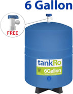 – RO Water Filtration System Expansion Tank – 6 Gallon Water Tank -– Compact Reverse Osmosis Water Storage Pressure Tank with Free 1/4" Tank Ball Valve
