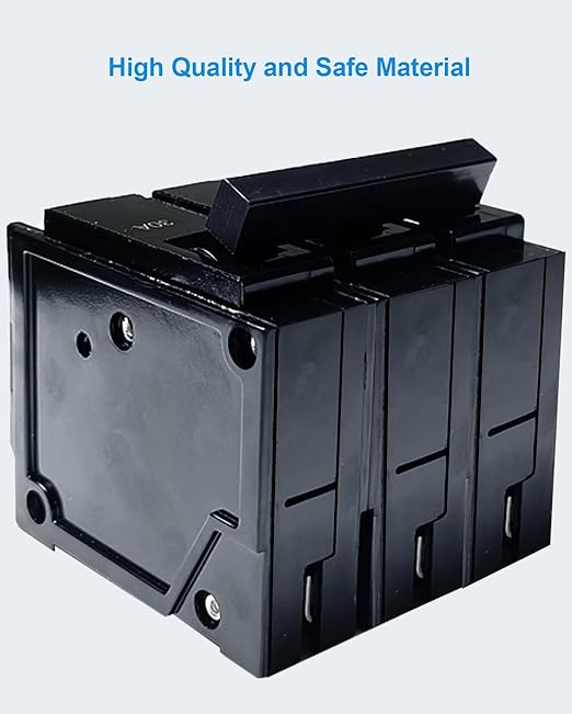 Q3100 100-Amp Three Pole Type QP Circuit Breaker Plug-in Mount Standard MCB Thermal Magnetic Protection, 10KA 120/240V, Compatible with Siemens PL and ES Series Load Centers(3P 100A)