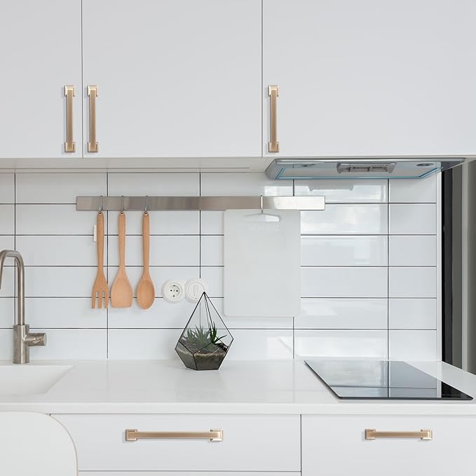 COTYKILEY 30 Pack 5 Inch(128mm) Champagne Bronze Cabinet Handles Champagne Kitchen Cabinet Pulls Cabinet Door Handles Kitchen Cabinet Hardware Cupboard Drawer Pulls Dresser Handles