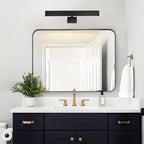 Picture Light, 24" Black Picture Lights for Wall, Bronze Art Lights Hardwired, Dimmable Gallery Light, 3000K Vanity Lights, Picture Frame Light for Bathroom Wall Sconces Artwork Poster Display