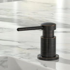 Lava Odoro Bronze Soap Dispenser for Kitchen Sink, Modern Brass Built in Countertop Pump Dispenser with 18 Oz Refillable Bottle, Kitchen Soap and Lotion Dispenser Spot-Free, Oil Rubbed Bronze, KSD-21