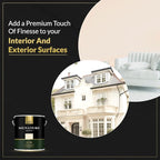 EVOLVE Signature Paint & Primer: Luxury Paint & Primer for Indoor & Outdoor Surfaces, Minimal Odor, One-coat Coverage, Satin Sheen (Cream Beige, 1 Gallon)