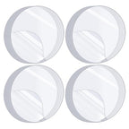 80PCS Heavy Duty Double Sided Adhesive Mounting Circle Tape- Waterproof,Strong Adhesion,Clear, High Strength,No Residue Removability for Hanging,Wall Mounting, Home Decor,Adhesive for Shower